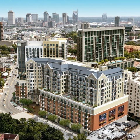 mixed use commercial buildings downtown nashville