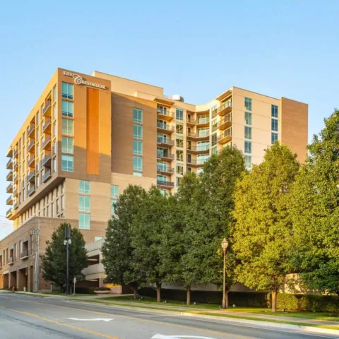 the crestmoor building exterior from street