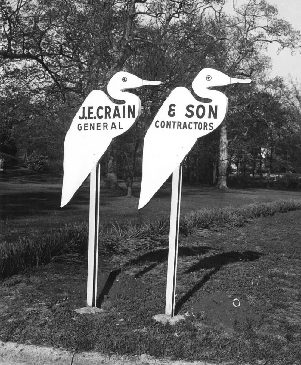 crain birds general contractors sign