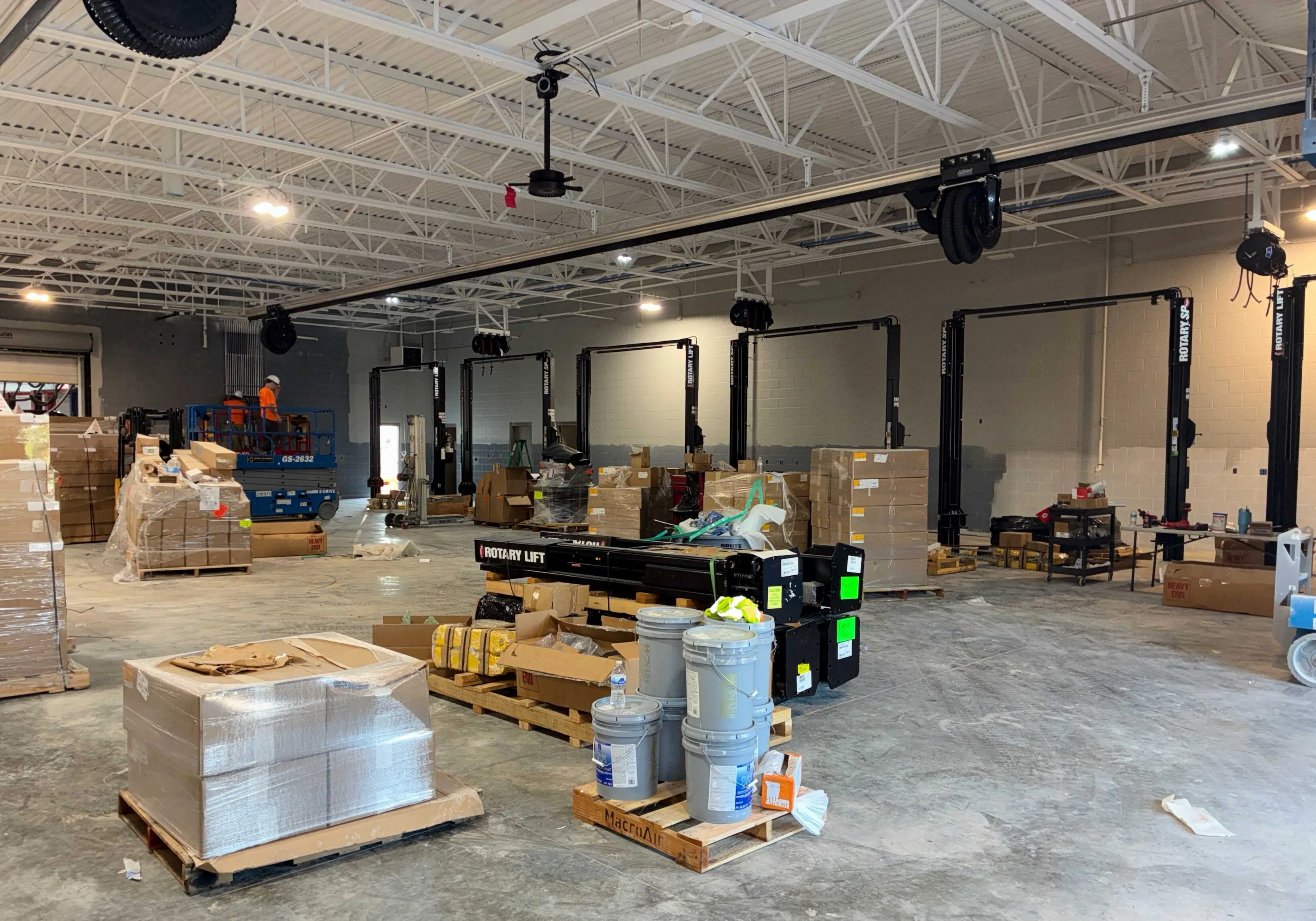 greenway kia of rivergate dealership service shop progress