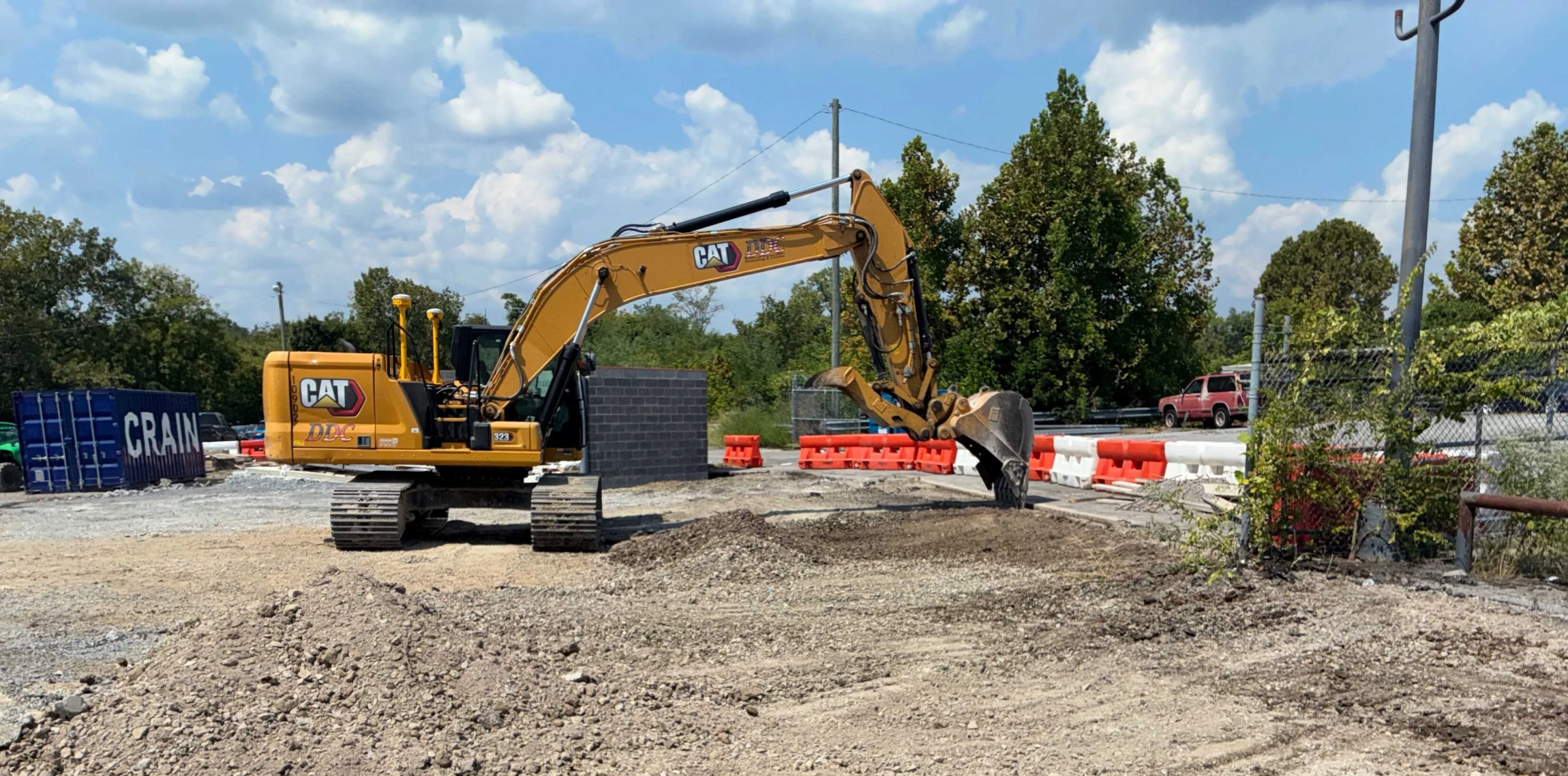 greenway kia of rivergate dealership construction site grading